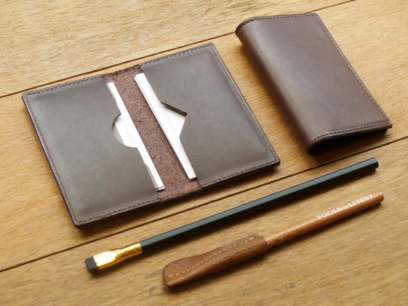 Leather Card Case - Dark Coffee 7枚目の画像