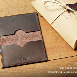 Leather Card Case - Dark Coffee 10枚目の画像