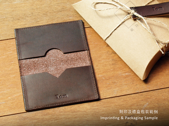 Leather Card Case - Dark Coffee 10枚目の画像