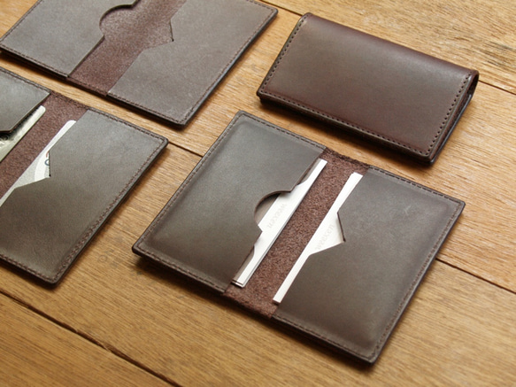 Leather Card Case - Dark Coffee 9枚目の画像