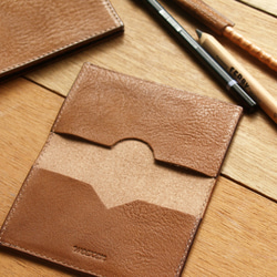 Leather Card Case - Caramel Coffee 9枚目の画像