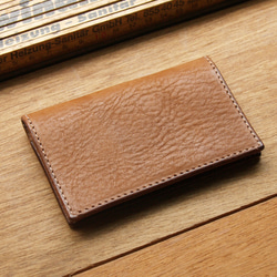 Leather Card Case - Caramel Coffee 10枚目の画像