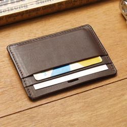 Leather ID card holder / badge holder (Custom Name) 3枚目の画像