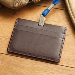 Leather ID card holder / badge holder (Custom Name) 5枚目の画像