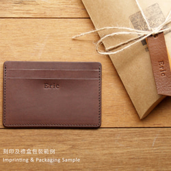 Leather ID card holder / badge holder (Custom Name) 10枚目の画像