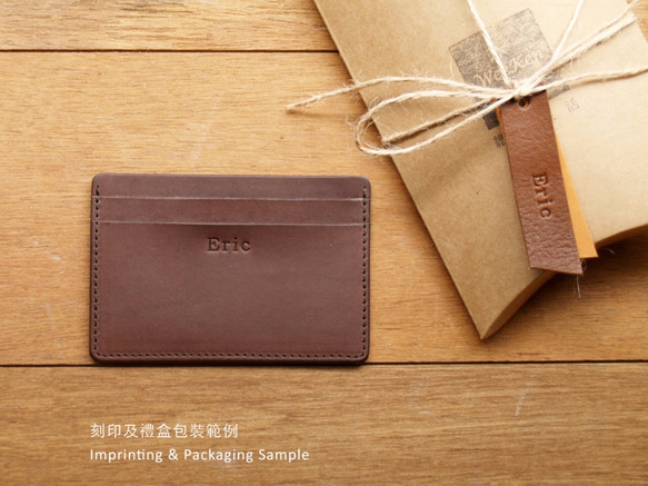 Leather ID card holder / badge holder (Custom Name) 10枚目の画像