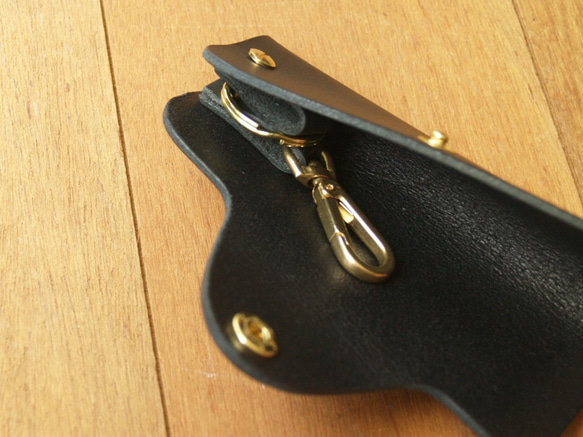 Leather Key Case - Gentle Black 9枚目の画像