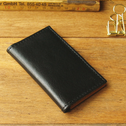 Leather Card Case - Jazz Black 6枚目の画像