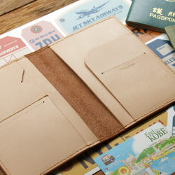 Leather Passport Case - Classic Tan 8枚目の画像