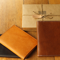 Leather Passport Case - Caramel Coffee 10枚目の画像