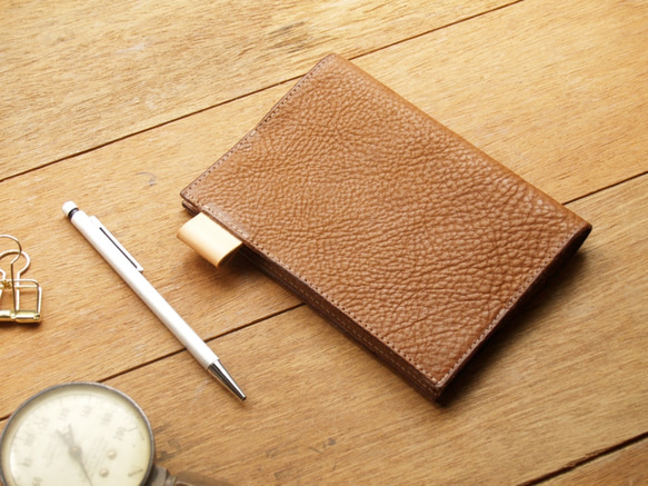 Leather Book Sleeve A6 - Caramel Coffee 2枚目の画像