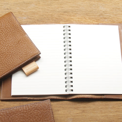 Leather Book Sleeve A6 - Caramel Coffee 3枚目の画像