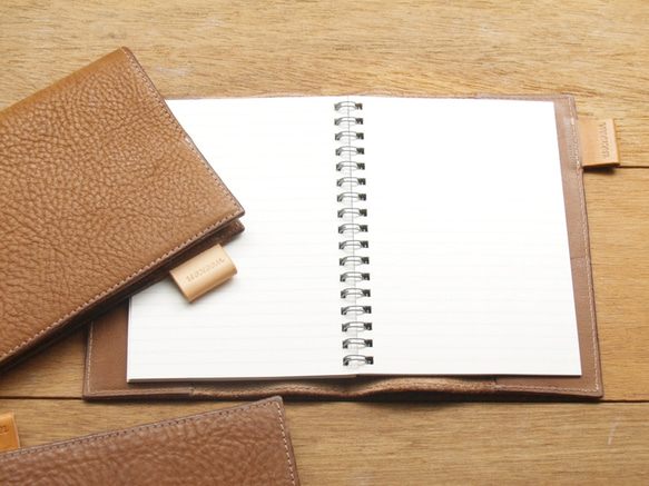 Leather Book Sleeve A6 - Caramel Coffee 3枚目の画像