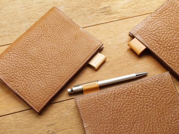 Leather Book Sleeve A6 - Caramel Coffee 6枚目の画像