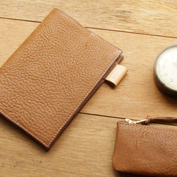 Leather Book Sleeve A6 - Caramel Coffee 7枚目の画像