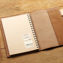 Leather Book Sleeve A6 - Caramel Coffee 8枚目の画像