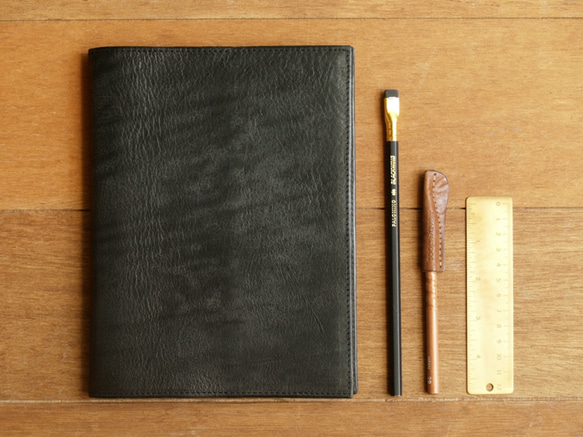 [ weekenlife ] - Leather Book Sleeve A5 - Harley Black 3枚目の画像