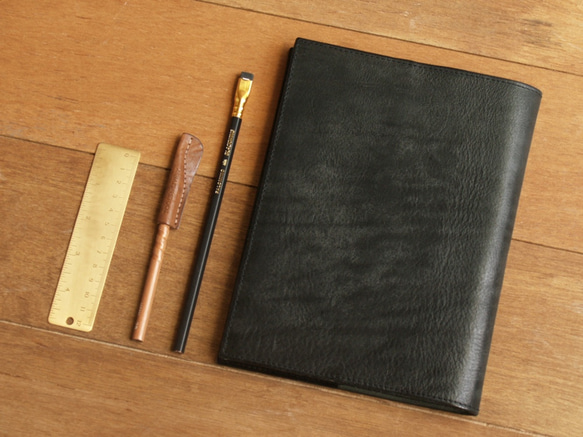 [ weekenlife ] - Leather Book Sleeve A5 - Harley Black 8枚目の画像