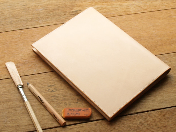 Leather Book Sleeve A5 - Simple Original 1枚目の画像