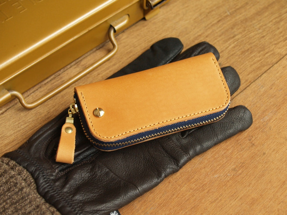 Leather Key Case - Classic Tan 5枚目の画像