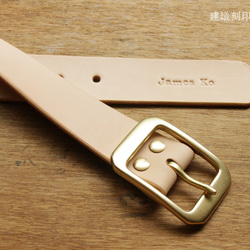 Leather Belt(Custom Name) - Simple Original 7枚目の画像