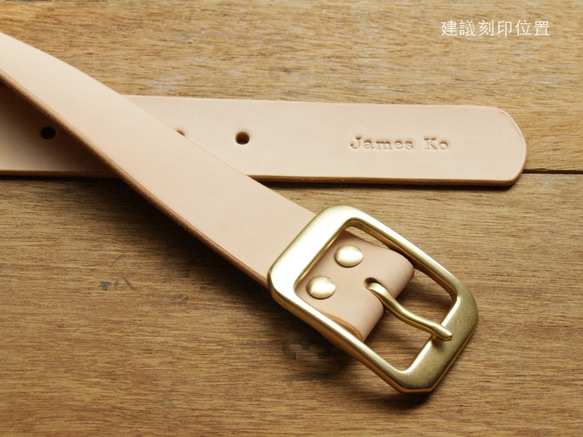 Leather Belt(Custom Name) - Simple Original 7枚目の画像