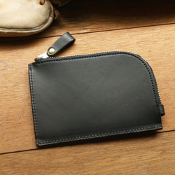 Leather Coin Purse - Gentle Black 5枚目の画像