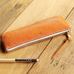 Leather Pen Case - Classic Tan 2枚目の画像