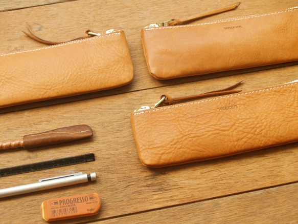 Leather Pen Case - Classic Tan 6枚目の画像