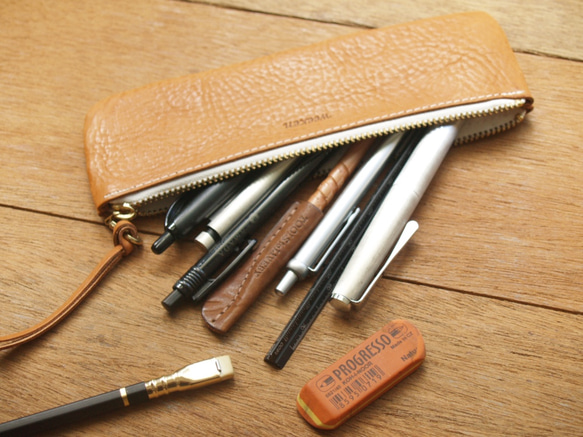 Leather Pen Case - Classic Tan 7枚目の画像