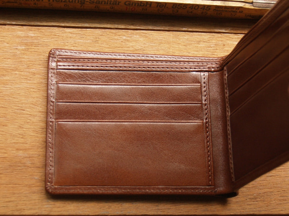 Men's Wallet ( Custom Name ) - Coco Brown 5枚目の画像