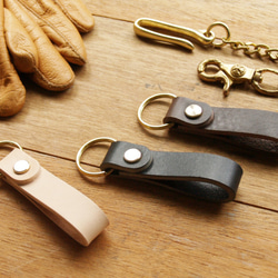 情人節禮物生日禮物 - Lux Chain 手工真皮鑰匙圈 ( 免費客製刻印英文名 / 禮物包裝 ) 第1張的照片