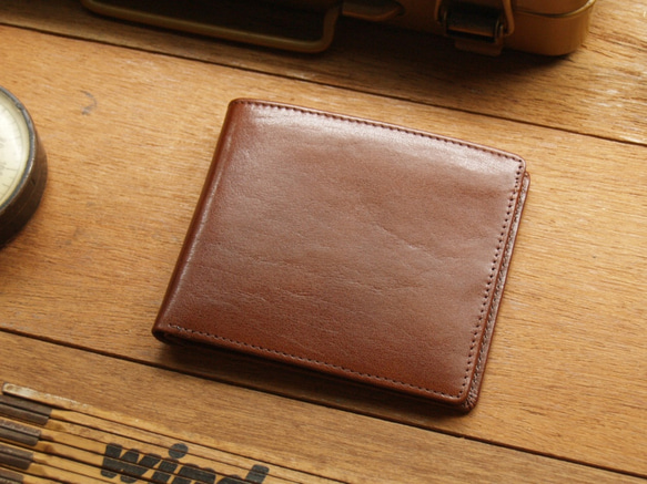 Men's Wallet ( Custom Name ) - Coco Brown 8枚目の画像