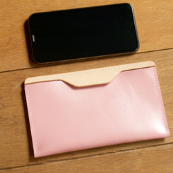Leather Phone Case for iPhone 15 / 15 Pro ( Custom Name ) 5枚目の画像