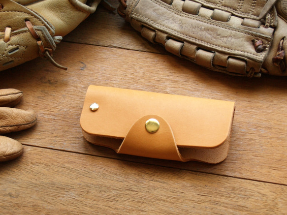 Leather Key Case - Classic Tan 2枚目の画像