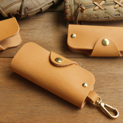 Leather Key Case - Classic Tan 5枚目の画像