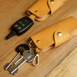 Leather Key Case - Classic Tan 6枚目の画像