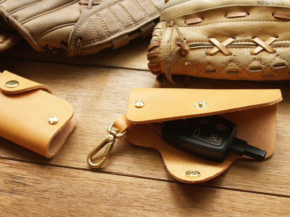 Leather Key Case - Classic Tan 7枚目の画像