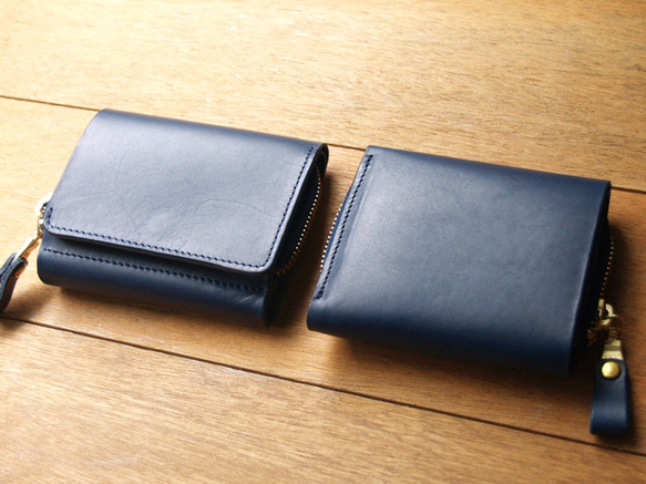 Personalized Wallet ( Custom Name ) - Navy Blue 3枚目の画像