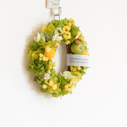 プランタン（ミモザとパンジーのリース） 2枚目の画像