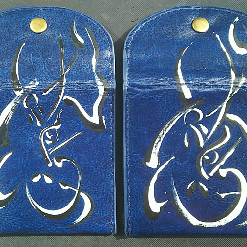 完売《No.1闘鷲・鷲組》携帯灰皿 青（合革）表参道製 その他