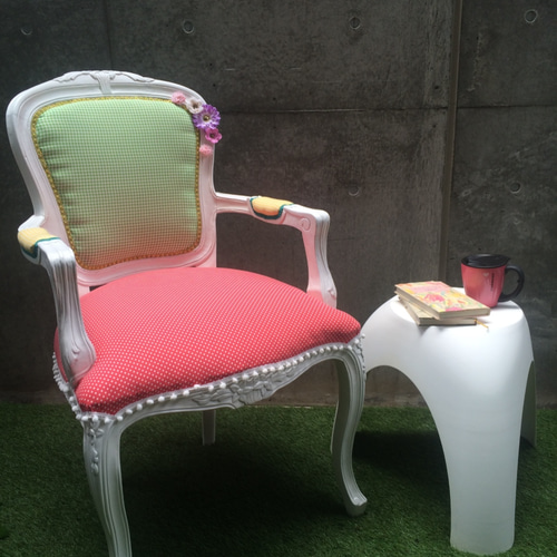 ゆ様専用ロココ調高級イタリア製ダイニングチェアソファージェニファー