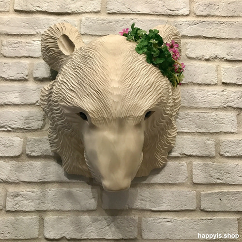 アニマルヘッド 壁掛け 熊 アニマルヘッド ♡ インテリア くま 3点セット