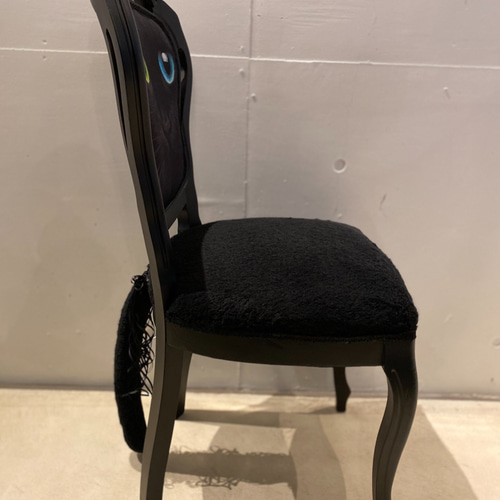 オッドアイが幸せを呼ぶ黒猫チェア『ナイト（騎士）』 椅子（チェアー  