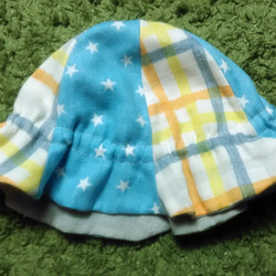 嬰兒檢查×星級鬱金香帽子×灰色① 第2張的照片