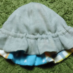 嬰兒檢查×星級鬱金香帽子×灰色① 第4張的照片