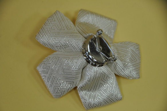 「特許商品」Obi　Prima puchi シルバーの花 3枚目の画像