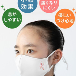 洗えるマスク 日本製[ひめマスク 無地 ワンポイント バレエ］レオタードマスク 2枚目の画像