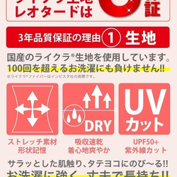 日本製レオタード　★グレープリボンパッセ★　スカートなし　シンプルタイプ　 8枚目の画像