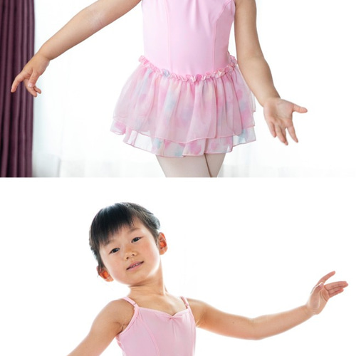 日本製キッズレオタード ピルエット☆ピンク ラベンダー